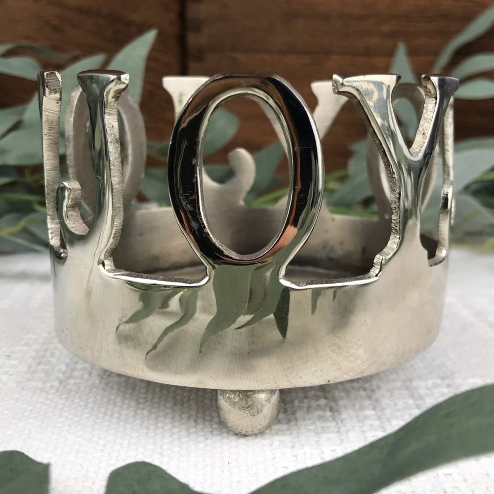 JOY Metal Candle Holder Pillar Candle